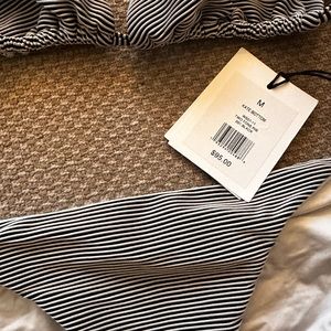 Onia medium black and white string bikini